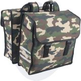 Voltano Dubbele Fietstas Army Green - Groen - 38 Liter - Waterdicht Polyester