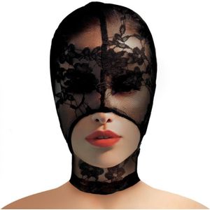 Lace Seduction Bondage Masker - Zwart