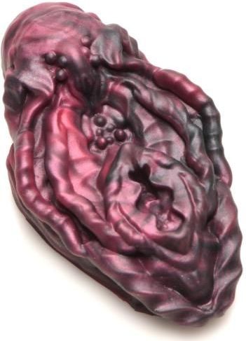 XR Brands - Xeno Pussy Vulva Siliconen Grinder - Rood & Zwart