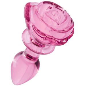 BOOTY SPARKS - Rose Glass Anaalplug Small - Roze