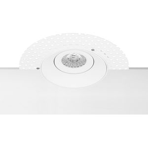 Spot Armatuur GU10 - Inbouwspot - Pragmi Nivas Pro - Rond - Wit - Aluminium - Trimless - Kantelbaar - Ø150mm