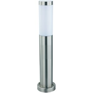 LED Tuinverlichting - Staande Buitenlamp - Laurea 4 - E27 Fitting - Rond - RVS - Philips - CorePro Lustre 827 P45 FR - 4W - Warm Wit 2700K