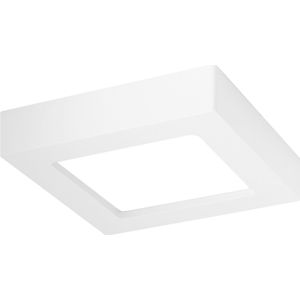 LED Downlight Slim Pro - Aigi Strilo - Opbouw Vierkant 6W - Helder/Koud Wit 6000K - Mat Wit - Kunststof