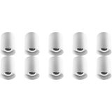 Opbouwspot 10 Pack - Pragmi Luxina Pro - GU10 Fitting - Opbouw Rond - Mat Wit - Aluminium - Verdiept - Kantelbaar - Ø90mm