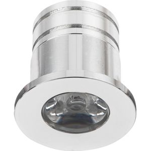LED Veranda Spot Verlichting - Velvalux - 3W - Natuurlijk Wit 4000K - Inbouw - Dimbaar - Rond - Mat Zilver - Aluminium - Ø31mm