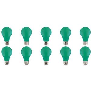 Voordeelpak LED Lamp 10 Pack - Specta - Groen Gekleurd - E27 Fitting - 3W