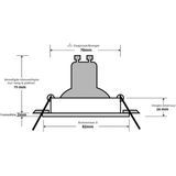 10x Spot Armatuur - GU10 Inbouwspot - Pragmi Nora Pro Rond - Zwart - Aluminium - Ø82mm