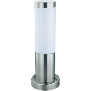 LED Tuinverlichting - Staande Buitenlamp - Laurea 3 - E27 Fitting - Rond - RVS - Philips - CorePro Lustre 827 P45 FR - 4W - Warm Wit 2700K