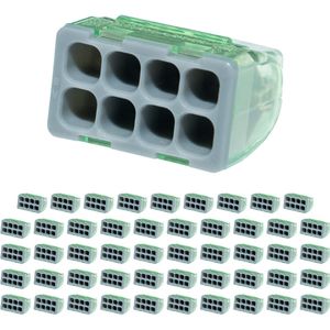 Steeklasklem - Transparant - 8-polig - 0.2-2.5 mm² - ENEC Keurmerk