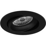 Voordeelset LED Spot Set - Pragmi Delton Pro - GU10 Fitting - Dimbaar - Inbouw Rond - Mat Zwart - 6W - Natuurlijk Wit 4200K - Kantelbaar - Ø82mm
