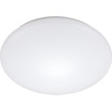 LED Plafondlamp met Bewegingssensor - Strum - 24W - Opbouw Rond - Natuurlijk Wit 4200K - 360° - Mat Wit - Aluminium