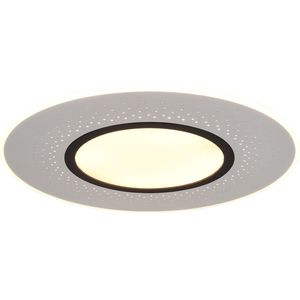 LED Plafondlamp - Plafondverlichting - Trion Virsa - 70W - Aanpasbare Kleur - Dimbaar - Afstandsbediening - Rond - Mat Nikkel - Aluminium