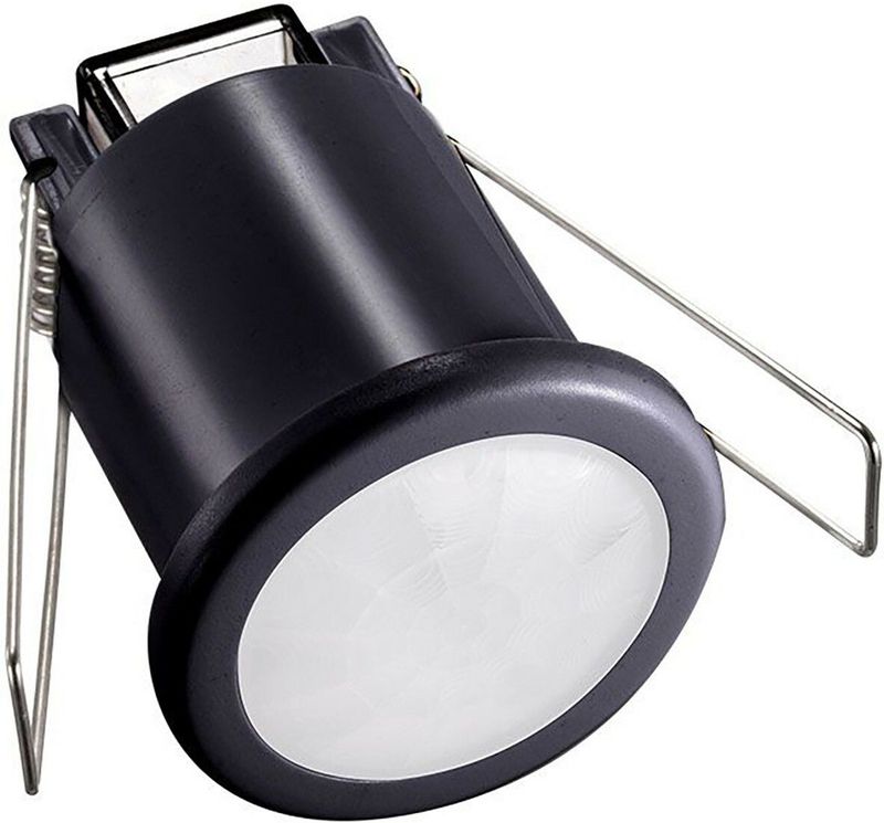 Bewegingssensor PIR - Kozolux - 6m - Max 200W - 360D - Inbouw - Rond - Zwart