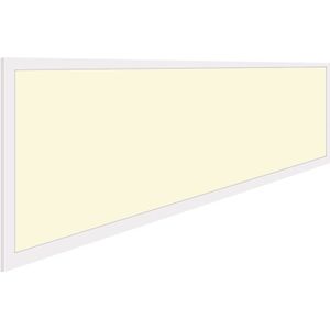 LED Paneel - Aigi - 30x120 Warm Wit 3000K - 32W High Lumen - Inbouw Rechthoek - Inclusief Stekker - Mat Wit Aluminium