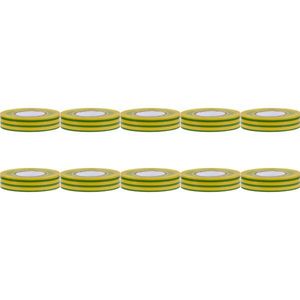 Voordeelpak Isolatietape 10 Pack - Yurga - Groen/Geel - 20mmx20m