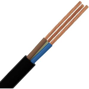 VMVL Kabel - Stroomkabel - 3x2.5mm - 3 Aderig - 100 Meter - H05VV-F - Zwart