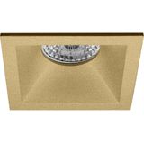 Pragmi Pollon Pro - GU10 Inbouwspot - Vierkant - Goud - Aluminium - 10 Pack