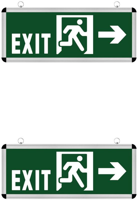 LED Noodverlichting Exit - 2 Pack - Rabonta Links/Rechts - Hangend - 3W