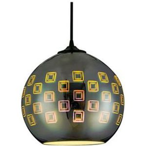 LED Hanglamp 3D - Spectra - Rond - Chroom Glas - E27