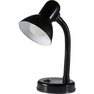 LED - Velvin Brin - Bureaulamp - Zwart - E27 Fitting - Flexibele Arm