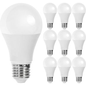 LED Lamp 10 Pack - E27 Fitting - 12W - Helder/Koud Wit 6400K