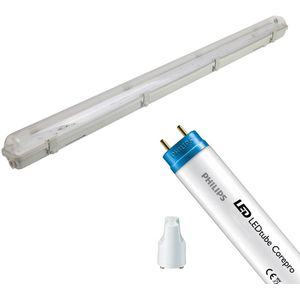 LED TL Armatuur met T8 Buis - Aigi Hari - 120cm Enkel - Philips - CorePro LEDtube EM 840 - 14.5W - Natuurlijk Wit 4000K | Vervangt 36W