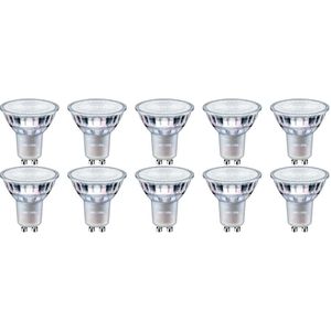 Voordeelpak PHILIPS - LED Spot 10 Pack - MASTER 927 36D VLE DT - GU10 Fitting - Dimbaar - 3.7W - Warm Wit 2700K | Vervangt 35W
