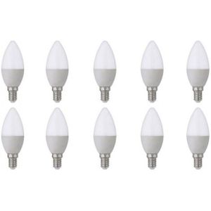 Voordeelpak LED Lamp 10 Pack - E14 Fitting - 6W - Helder/Koud Wit 6400K