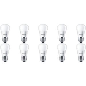 Voordeelpak PHILIPS - LED Lamp 10 Pack - CorePro Lustre 827 P45 FR - E27 Fitting - 4W - Warm Wit 2700K | Vervangt 25W