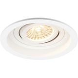 Voordeelset LED Spot Set - Pragmi Domy Pro - GU10 Fitting - Dimbaar - Inbouw Rond - Mat Wit - 6W - Natuurlijk Wit 4200K - Verdiept - Kantelbaar - Ø105mm