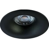 LED Spot Set - Pragmi Nora Pro - Dimbaar - Inbouw Rond - Mat Zwart - GU10 Fitting - 6W - Helder/Koud Wit 6400K - Ø82mm