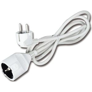 Aigi - Gamon - Verlengsnoer - Wit - 3 Meter - 16A Capaciteit