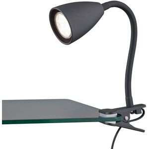 Trion Wandy - LED Klemlamp - Zwart - GU10 Fitting