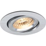 Spot Armatuur - Pragmi Aerony Pro - GU10 Inbouwspot - Rond - Zilver - Aluminium - Kantelbaar - Ø82mm