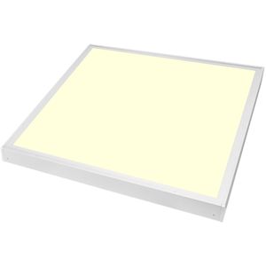 LED Paneel 60x60 - Velvalux Lumis - Warm Wit 3000K - 36W - Opbouw - Vierkant - Wit - Flikkervrij