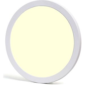 LED Downlight Pro - Aigi Foka - Inbouw/Opbouw - Rond - 30W - Warm Wit 3000K - Mat Wit - Kunststof