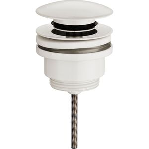 Wiesbaden Caral Clickwaste Afvoerplug - 5/4inch - Glans Wit