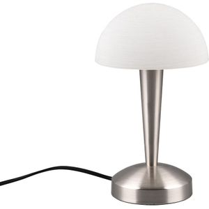 LED Tafellamp - Trion Candin - E14 Fitting - 1 lichtpunt - Mat Nikkel