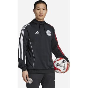 adidas Ajax Track Hoodie - Zwart Wit Rood - 100% Gerecycled Polyester