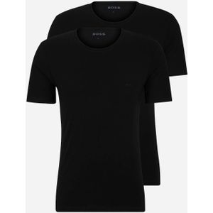 Hugo Boss Zwart Comfort T-shirt met ronde hals - 2-Pack Heren