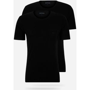 Hugo Boss Zwart Comfort T-shirt met ronde hals - 2-Pack Heren
