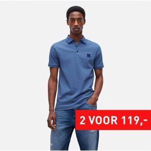 BOSS Slim Fit Polo Passenger Open Blue