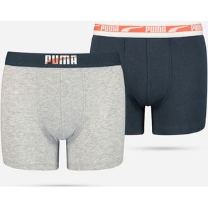 Puma Bodywear Boxershorts met Logo voor Jongens, set van 2 stuks