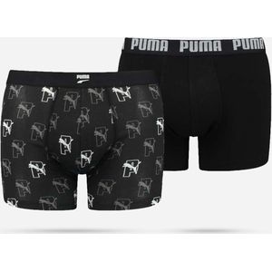 Puma Bodywear Heren Cat Aop Boxer 2p