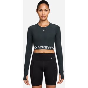 Nike Pro Dri-Fit Cropped T-Shirt - Lange Mouw - Dames