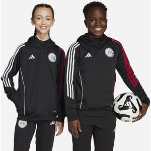 adidas - Ajax Track Hoodie - Zwart Wit Rood - Gemaakt van Gerecycled Polyester