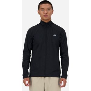 New Balance, Heren, Jassen, Zwart, Maat: L Synthetisch,