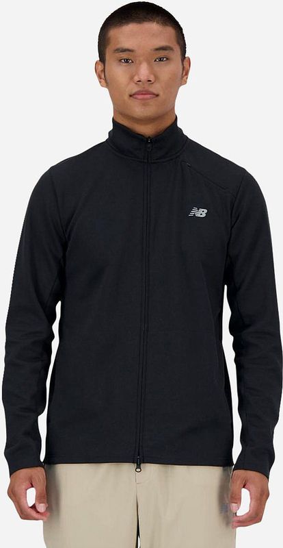 New Balance, Heren, Jassen, Zwart, Maat: L Synthetisch,