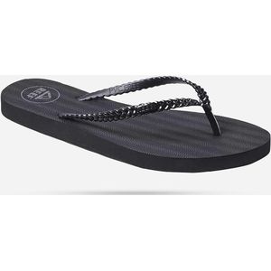 Reef Seaside Twist black Dames Slippers - Zwart