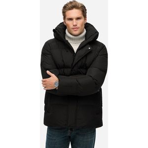 Superdry - Hooded 5 Baffle Sports Puffer - Jas - Zwart - Mannen